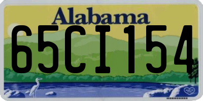 AL license plate 65CI154