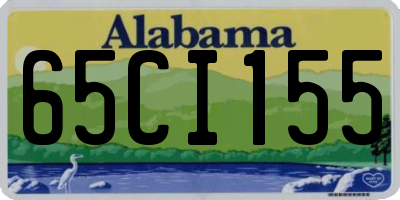 AL license plate 65CI155