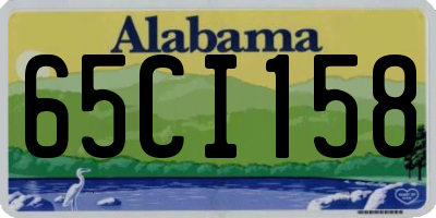 AL license plate 65CI158