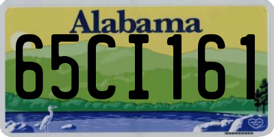 AL license plate 65CI161
