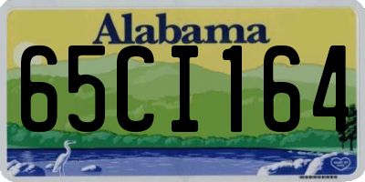 AL license plate 65CI164