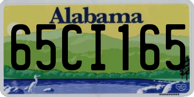 AL license plate 65CI165