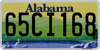 AL license plate 65CI168