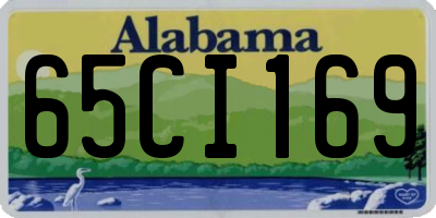 AL license plate 65CI169