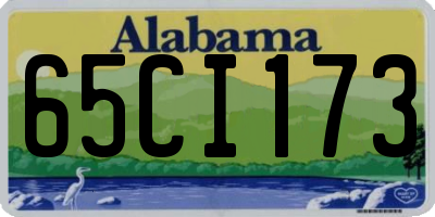AL license plate 65CI173