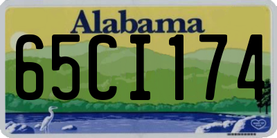 AL license plate 65CI174