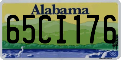AL license plate 65CI176