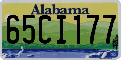 AL license plate 65CI177