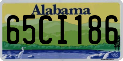 AL license plate 65CI186