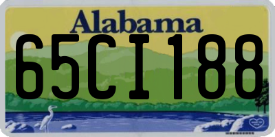 AL license plate 65CI188
