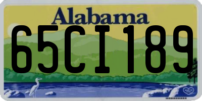 AL license plate 65CI189