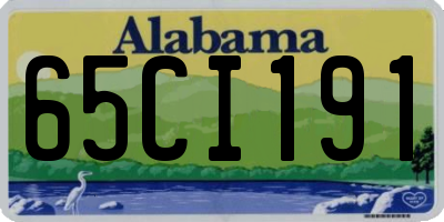 AL license plate 65CI191