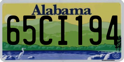 AL license plate 65CI194
