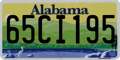 AL license plate 65CI195