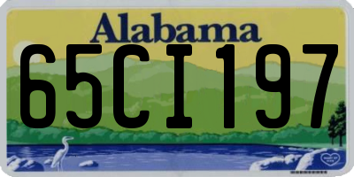 AL license plate 65CI197