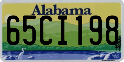 AL license plate 65CI198