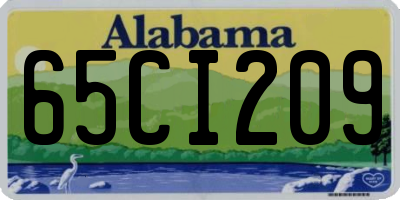 AL license plate 65CI209