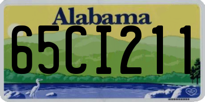 AL license plate 65CI211