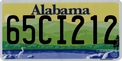 AL license plate 65CI212