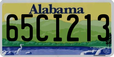 AL license plate 65CI213