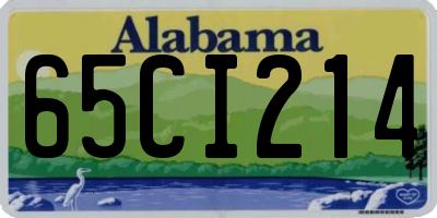 AL license plate 65CI214