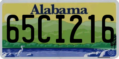 AL license plate 65CI216