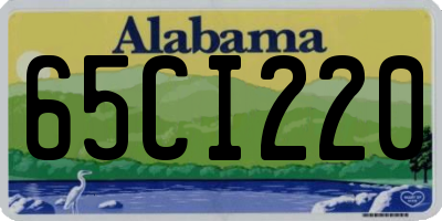 AL license plate 65CI220