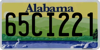 AL license plate 65CI221