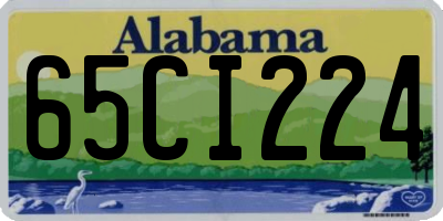 AL license plate 65CI224