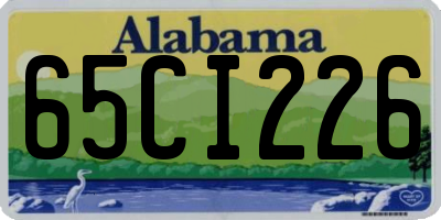 AL license plate 65CI226