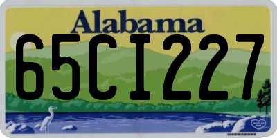 AL license plate 65CI227