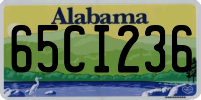 AL license plate 65CI236
