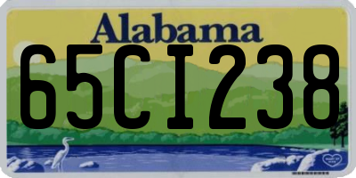 AL license plate 65CI238