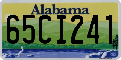 AL license plate 65CI241