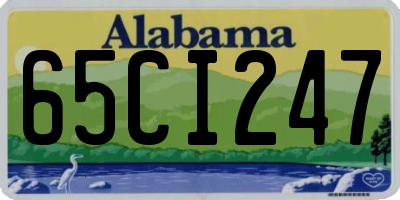 AL license plate 65CI247