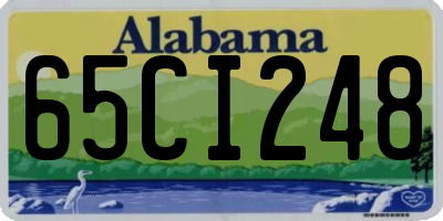 AL license plate 65CI248