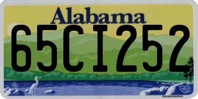AL license plate 65CI252