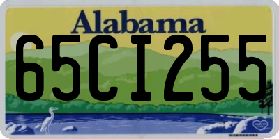 AL license plate 65CI255