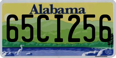 AL license plate 65CI256