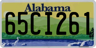 AL license plate 65CI261