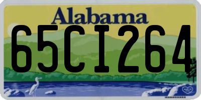 AL license plate 65CI264