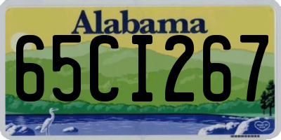 AL license plate 65CI267