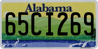 AL license plate 65CI269
