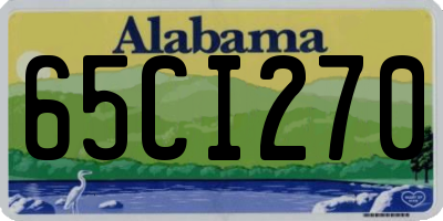 AL license plate 65CI270