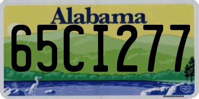 AL license plate 65CI277