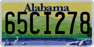 AL license plate 65CI278