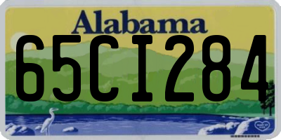 AL license plate 65CI284