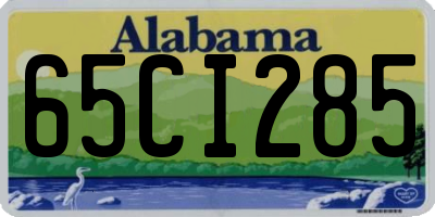AL license plate 65CI285