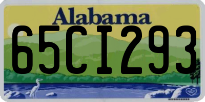 AL license plate 65CI293