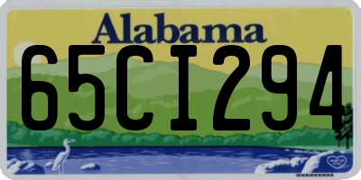 AL license plate 65CI294